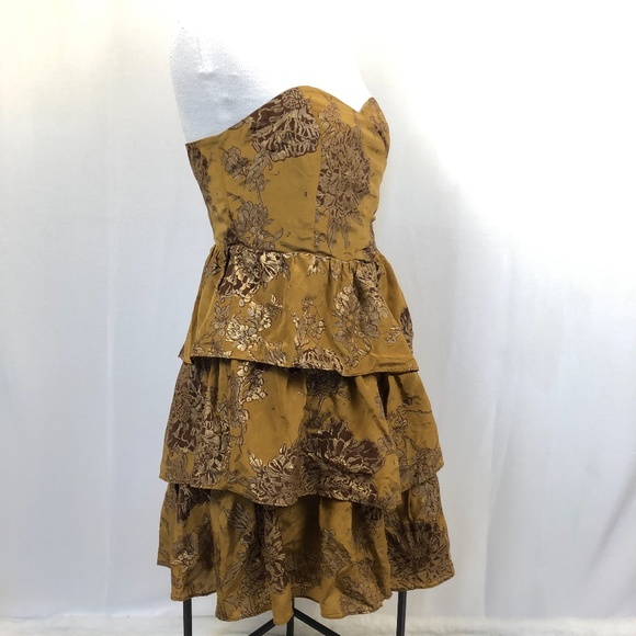 Moulinette Soeurs Strapless Dress Tiered Size 4 Si - Picture 4 of 8